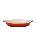 Le Creuset 24oz Oval Heritage Au Gratin Dish | Cerise/Cherry Red