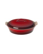 4-Qt Heritage Oval Casserole - Cerise-Cherry Red - PG04053A-3667