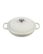 Le Creuset Braiser 3.5 Quart - Signature Series - White (LS2532-3016SS)