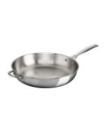 Le Creuset 12.5" Deep Fry Pan with Helper Handle | Stainless Steel