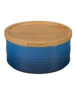 Le Creuset 23oz Canister with Wood Lid | Marseille Blue