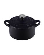 Le Creuset 10.5oz Mini Cocotte with Stainless Steel Knob | Licorice