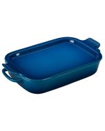 Le Creuset 2.75 Qt. Rectangular Heritage Baking Dish with Platter Lid | Marseille Blue