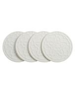 Le Creuset French Drink Coasters 4 PC - White Silicone