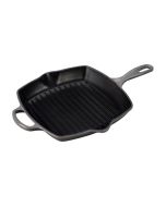 Le Creuset Signature 10.25"  Cast Iron Square Skillet Grill - Oyster Grey (LS2021-267F)