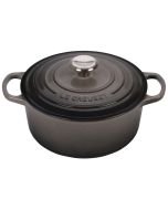 Le Creuset 4.5 Qt. Round Signature Dutch Oven with Stainless   Steel Knob| Oyster Grey

