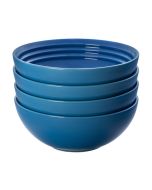 Le Creuset Vancouver 22oz Soup Bowls - Set of 4 | Marseille Blue