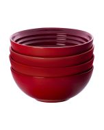 Le Creuset Vancouver 22oz Soup Bowls - Set of 4 | Cerise/Cherry Red