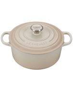 Le Creuset 4.5 Qt. Round Signature Dutch Oven with Stainless   Steel Knob | Meringue White

