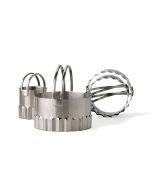 RSVP Endurance Rippled Round Biscuit Cutters - RBC-4