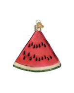 image shows Old World Christmas Ornament | Watermelon Wedge  against a blank, white background