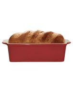Sassafras Superstone Loaf Pan | Red Glazed