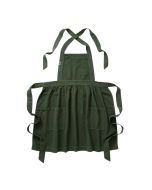image shows Hedley & Bennett Pinafore Hostess Apron | Broccolini against a blank, white background