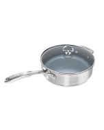 Chantal Induction 21 Steel Ceramic-Coated Saute Skillet & Lid - 5 Quarts 