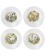 Everything Kitchens 7.5" Dessert Plates (Set of 4) | Barnyard Baby Animals