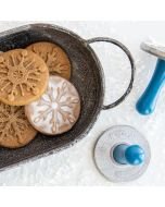 Cookies and Nordic Ware Snowflake Cookie Stamps