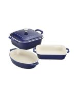 Staub 4-Piece Baking Dish Set | Dark Blue