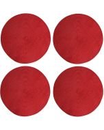 TAG Red Indoor/Outdoor Woven Placemats - Set of 4 - 555037