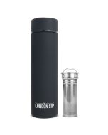 The London Sip 16oz Tea Infuser Bottle | Black