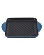 Le Creuset 9.5" Square Signature Enameled Cast Iron Grill Pan | Deep Teal
