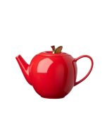 image shows Kate Spade Make It Pop Apple Teapot | Red  against a blank, white background