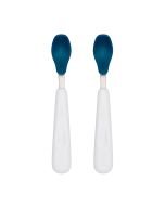 OXO Tot Feeding Spoon Set With Soft Silicone Navy
