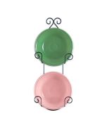 Tripar 2 Tier Economy Wall Plate Rack | Black