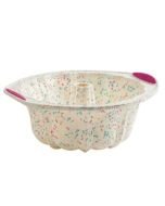 Trudeau’s Confetti 10-Cup Silicone Fluted Cake Pan - 05118558