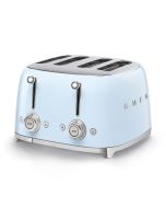 SMEG 4-Slot Toaster (Pastel Blue) shown from front side