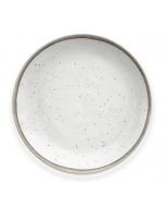TarHong Retreat Pottery 10.5" Round Dinner Plate | White Bamboo