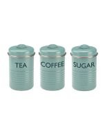 Typhoon Vintage Kitchen Collection | 27oz Storage Canisters (Set of 3) - Blue
