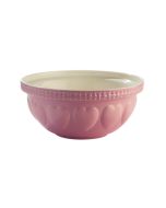 Mason Cash Hearts S12 (4.25 Qt) Mixing Bowl | Pink