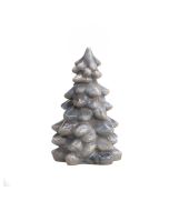 image shows Mosser Glass Holiday Collection 5.5" Tree Figurine | Marble  against a blank, white background