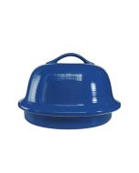image shows Sassafras Superstone La Cloche Bread Baking Dome | Blue Glazed against a blank, white background