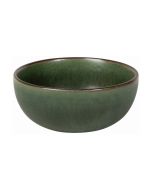 image shows Danica Heirloom 4.75" Dessert Bowl | Mosswood  against a blank, white background