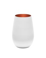Stolzle 15.75oz Elements Glass Tumblers - Set of 6 | White & Bronze