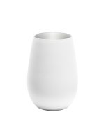 Stolzle 15.75oz Elements Glass Tumblers - Set of 6 | White & Silver