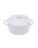 Le Creuset 8oz Round Mini Cocotte | White