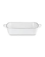 Le Creuset 5.25 Qt. Rectangular Signature Cast Iron Roaster | White