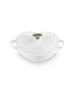 Le Creuset 1.25 Qt. Shallow Heart Dutch Ovens |  White