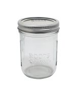 Roots & Harvest Pint Wide Mouth Canning Jars | Pack of 12