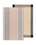 Danica Heirloom Array Stripe Dishtowels (Set of 2) | Shadow