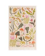 image shows Danica Studio Embroidered Dishtowel | Gardenland against a blank, white background  