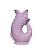 image shows Wade Ceramics Extra Large Gluggle Jug | Lilac against a blank, white background