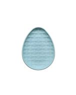 image shows Fiesta® 10" Basketweave Egg Plate | Sky against a blank, white background