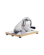 Zassenhaus Classic Bread Slicer (Chrome) against a white background shot from the side