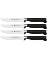 Rada Cutlery 4-Piece Utility Steak Knife Set – Stainless Steel Steak Knives  With Aluminum Handles