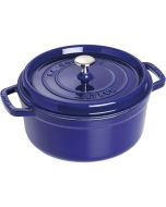 Staub Cast Iron 4 Qt. Round Dutch Oven | Dark Blue 