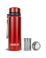 The London Sip 25oz Tea Infuser Bottle | Red