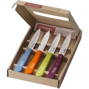 Opinel Colored Paring Knife Set of 4